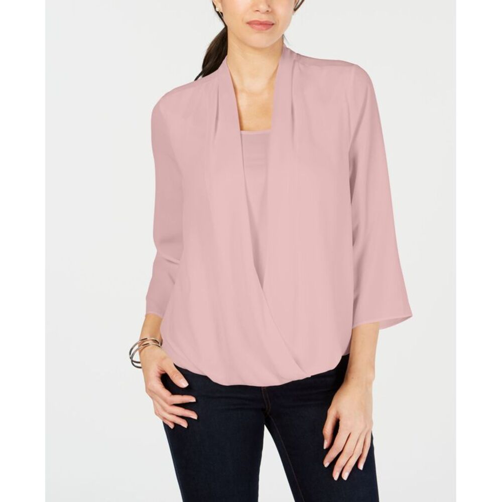 Charter Club Petite Surplice Top